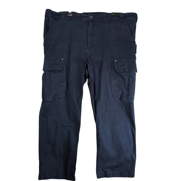 Duluth Trading Flex Fire Hose Cargo Work Pants Mens 44x29 Navy Relaxed Fit 45507 - Picture 1 of 10